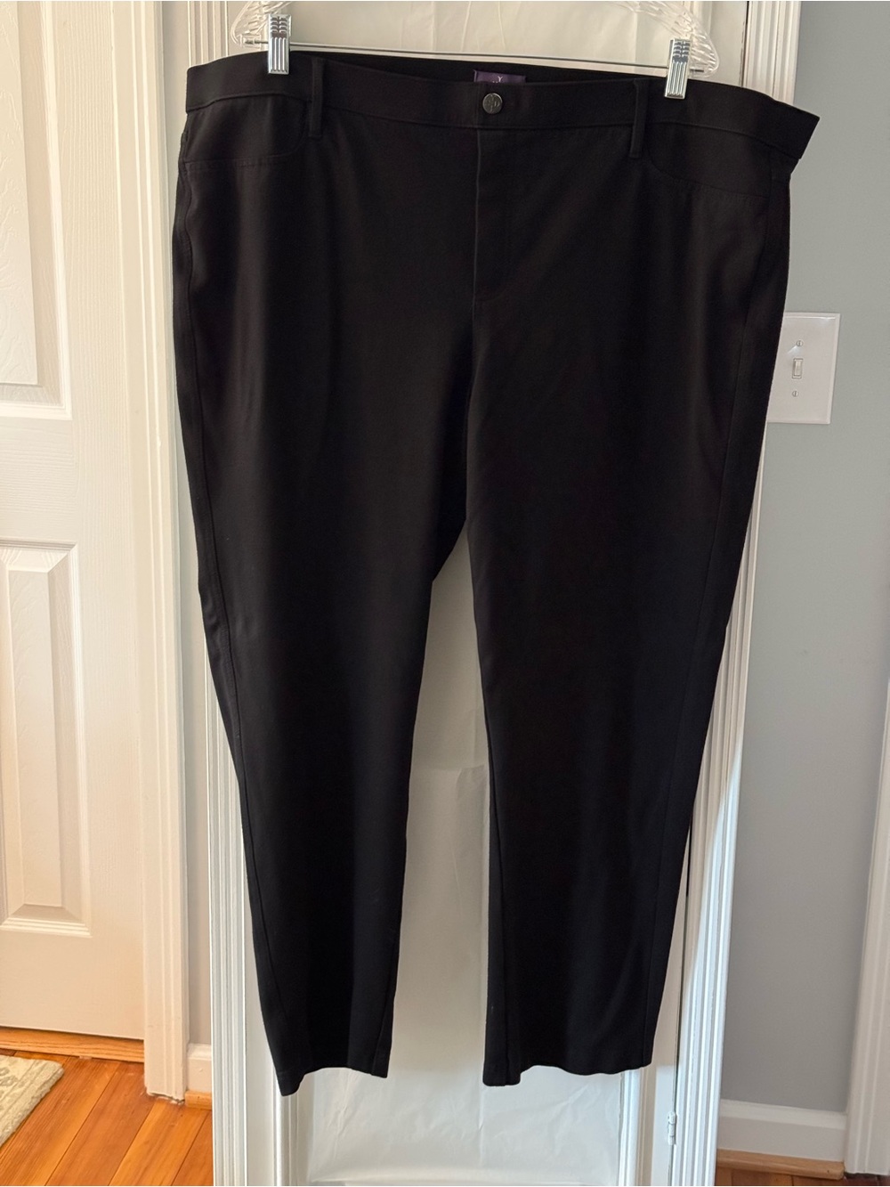 NYDJ Black Leggings Rayon Spandex Knit Pull-On Size 24W
